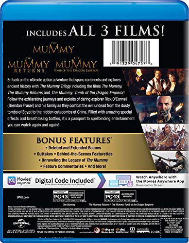 The Mummy Trilogy (Blu-ray + Digital)