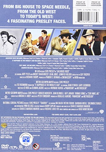 4 Film Favorites: Elvis Presley Classics (Charro, It Happened at the World's Fair, Jailhouse Rock: Deluxe Edition, Stay Away, Joe)