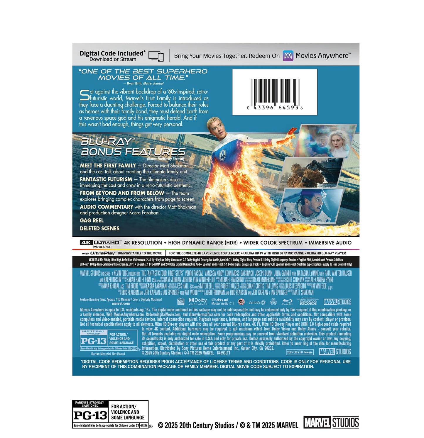 The Fantastic Four: First Steps - 4K + Blu-ray + Digital