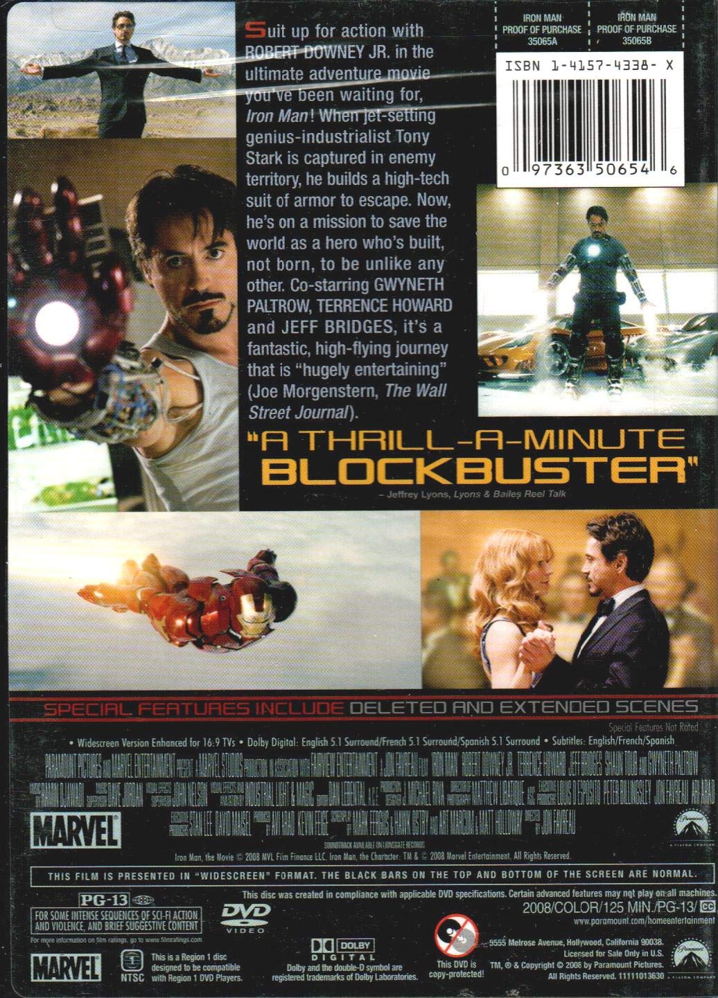 Iron Man (Single-Disc Edition)