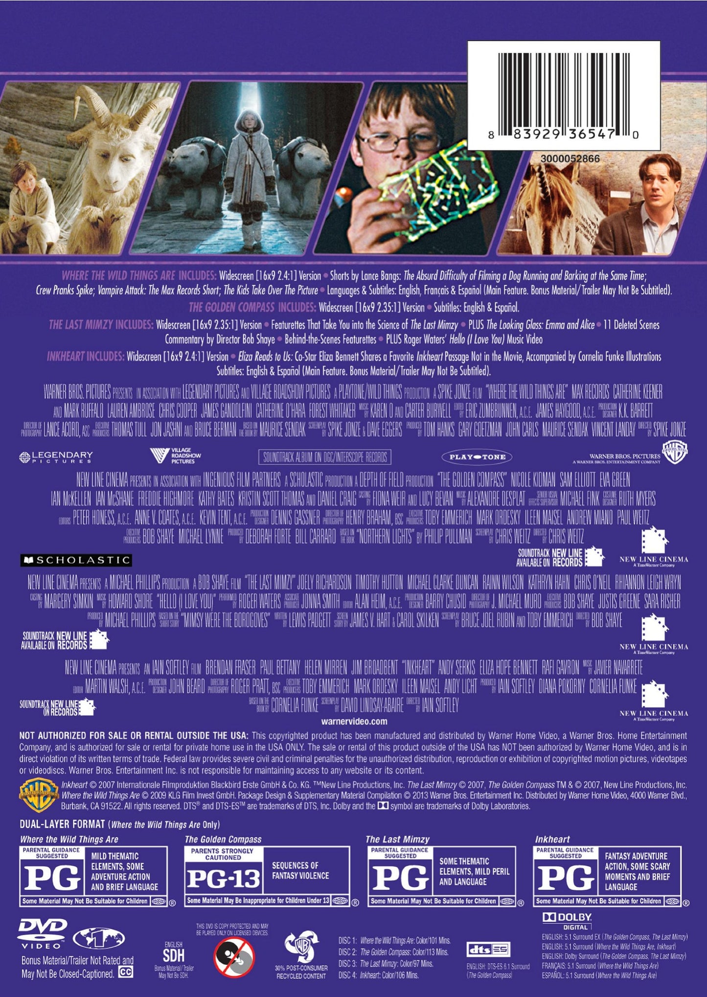 4 Film Favorites: Family Fantasy Collection (4FF)(DVD)