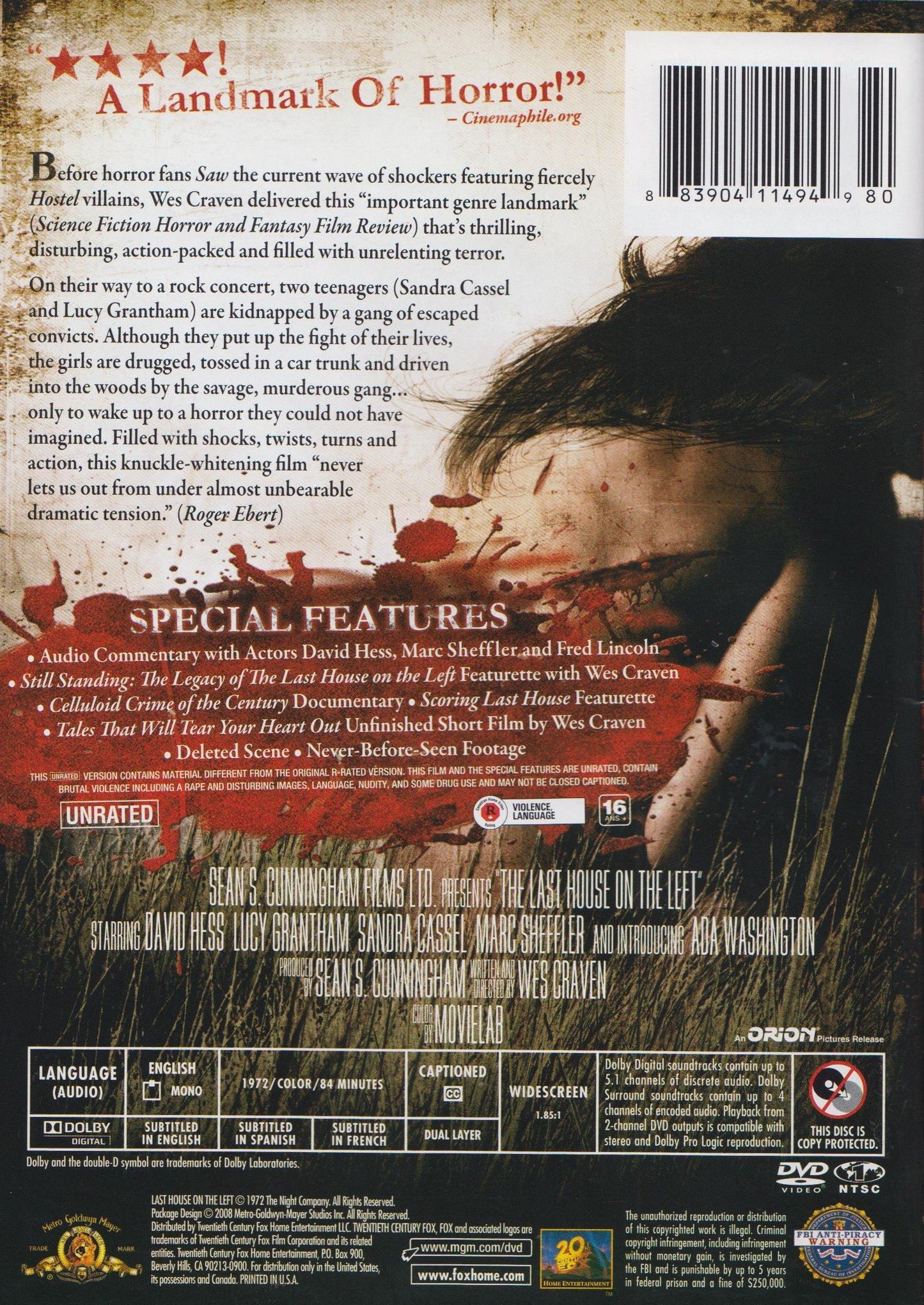 The Last House on the Left (Unrated Collectors Edition)