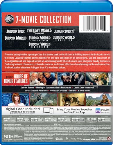 Jurassic 7-Movie Collection (Blu-ray + Digital)