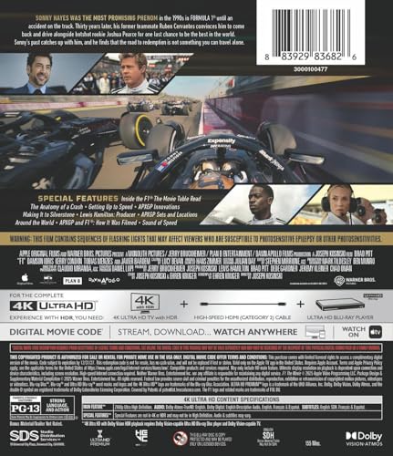 F1: The Movie (4K Ultra HD + Digital)