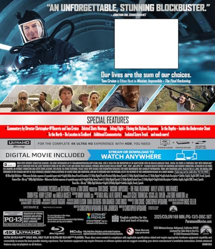 Mission: Impossible - The Final Reckoning 4k (4k)