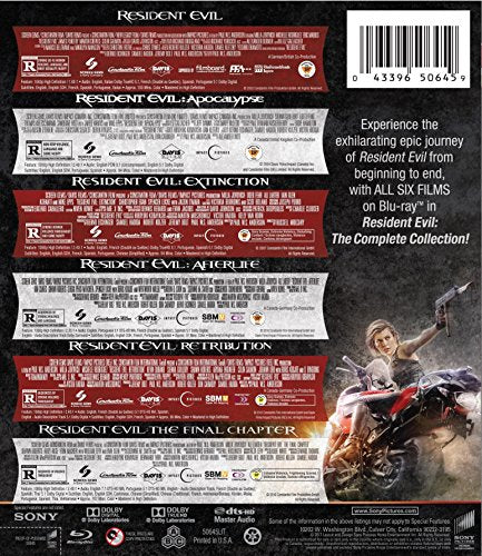 Resident Evil The Complete Collection [Blu-ray]