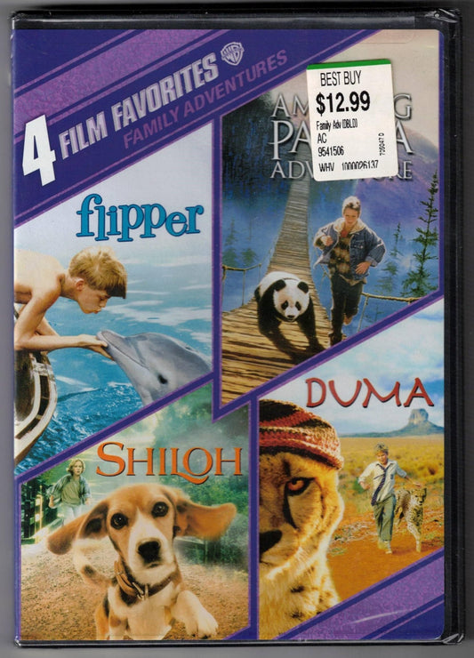4 Film Favorites: Family Adventures (The Amazing Panda Adventure, Duma, Flipper, Shiloh)