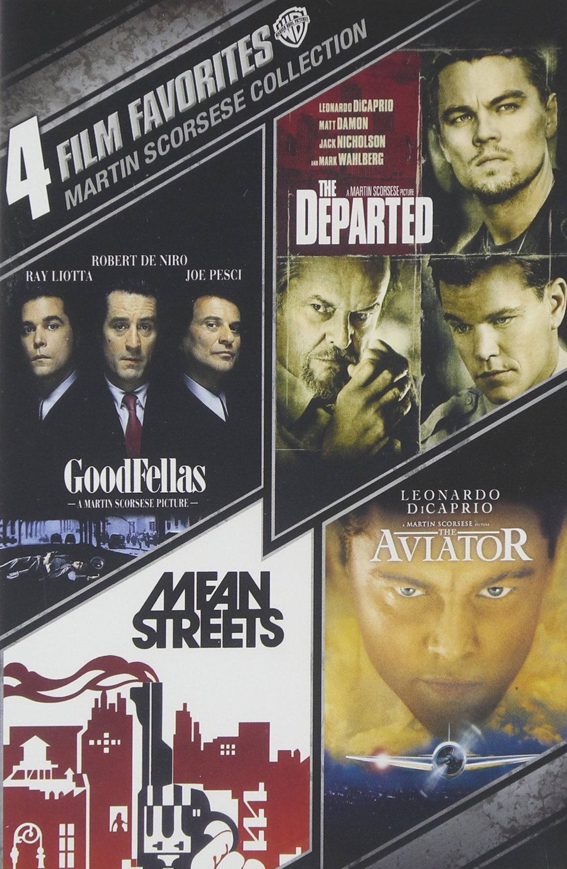 4 Film Favorites: Martin Scorsese (Goodfellas, The Departed, The Aviator, Mean Streets: Special Edition)