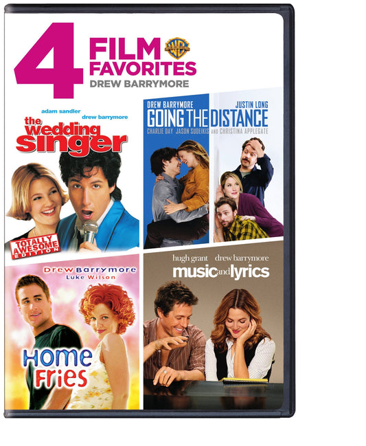 4 Film Favorites: Drew Barrymore (Music and Lyrics, Going the Distance, The Wedding Singer: Special Edition, Home Fries)