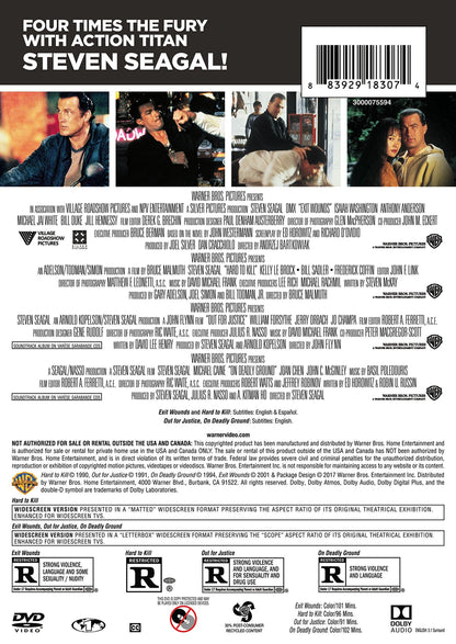 4 Film Favorites: Steven Seagal (Exit Wounds, Hard to Kill, On Deadly Ground, Out for Justice)