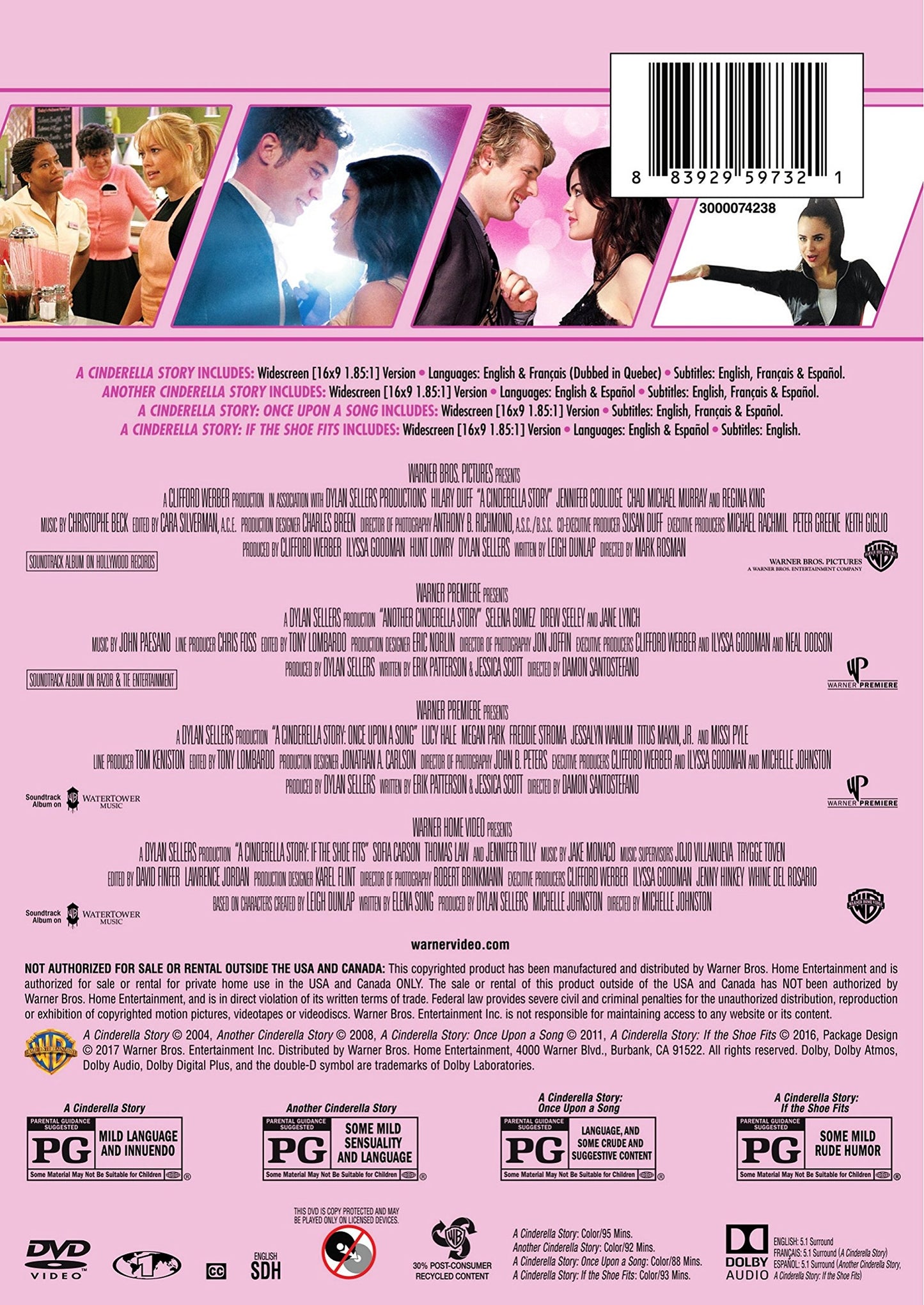 4 Film Favorites: Cinderella Story (DVD)