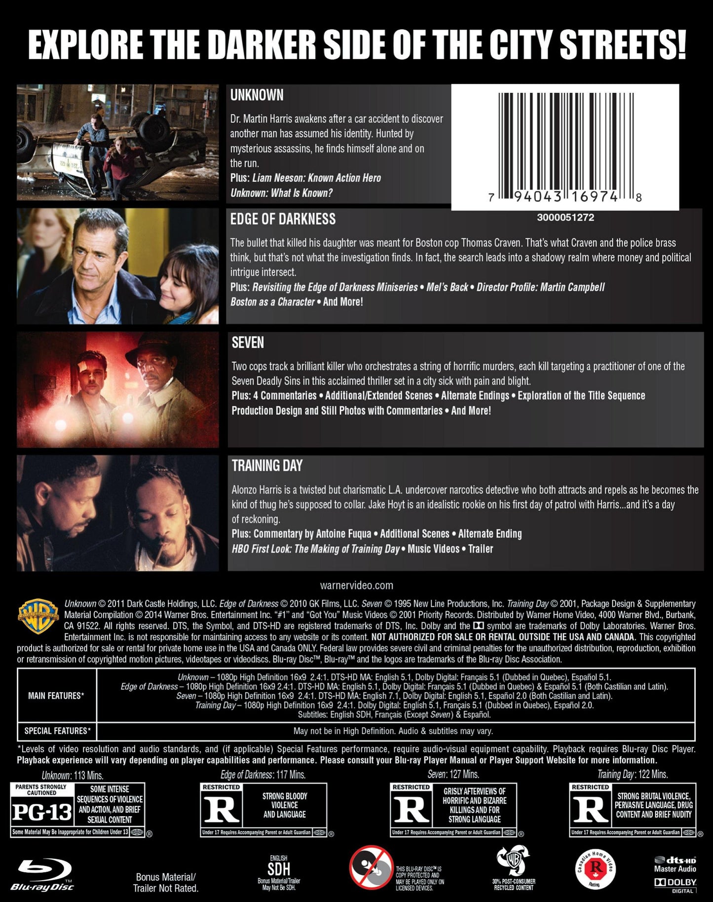 4 Film Favorites: Gritty Thrillers (BD)(4FF) [Blu-ray]