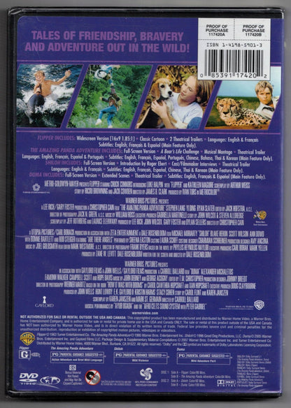 4 Film Favorites: Family Adventures (The Amazing Panda Adventure, Duma, Flipper, Shiloh)