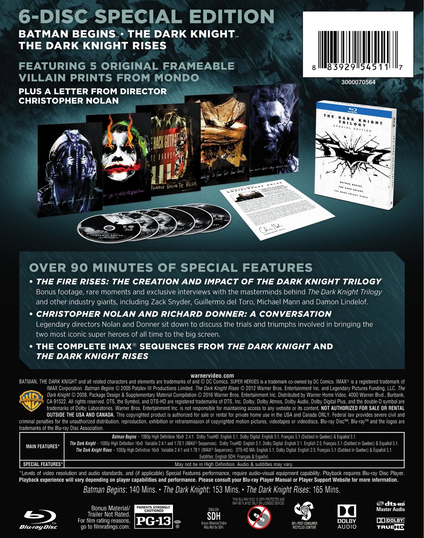 The Dark Knight Trilogy (Special Edition) (Blu-ray)