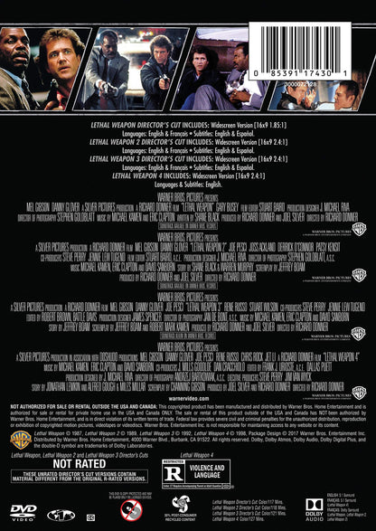4 Film Favorites: Lethal Weapon (Lethal Weapon: Director's Cut, Lethal Weapon 2: Director's Cut, Lethal Weapon 3: Director's Cut, Lethal Weapon 4)