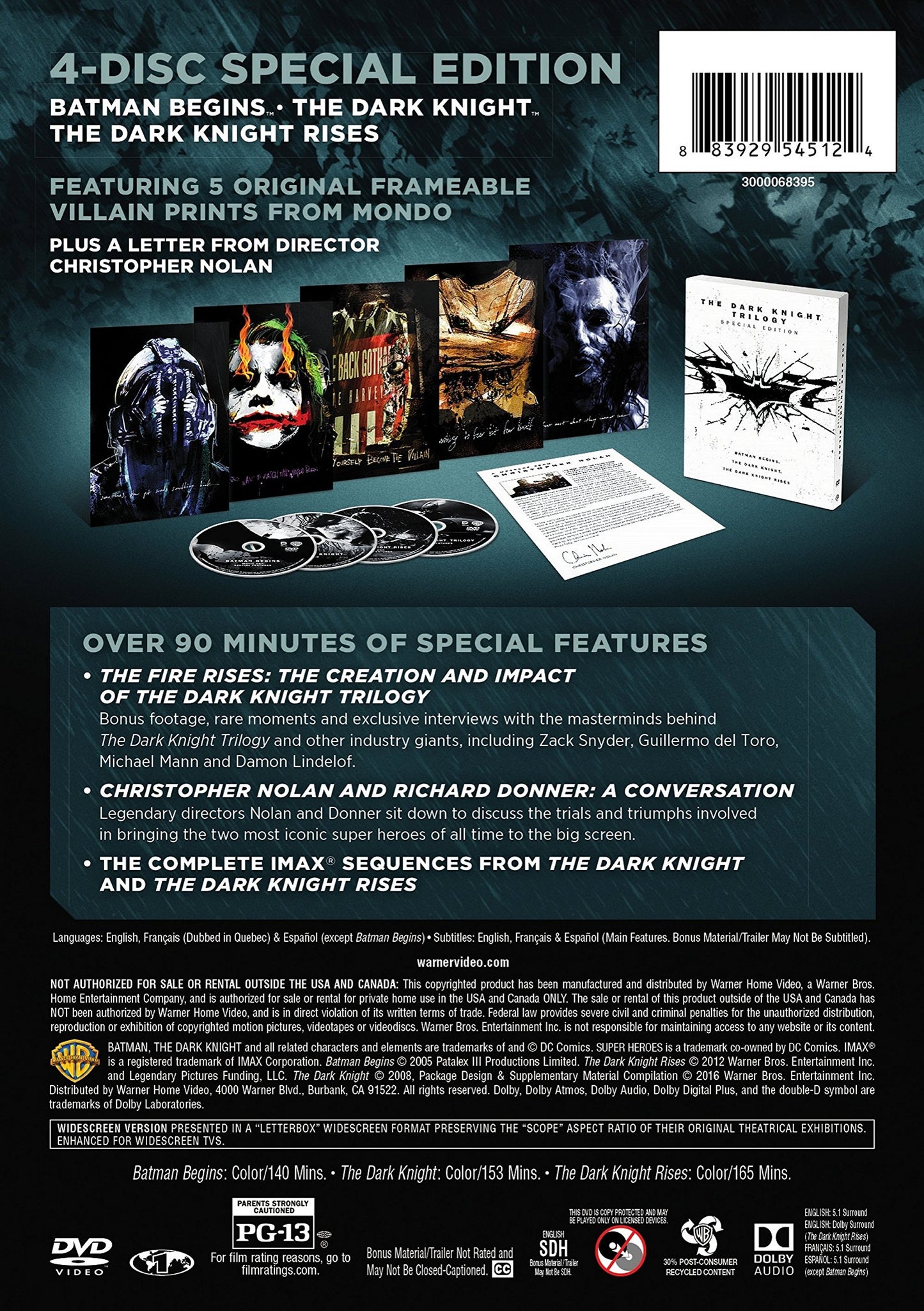 The Dark Knight Trilogy (Special Edition) (DVD)